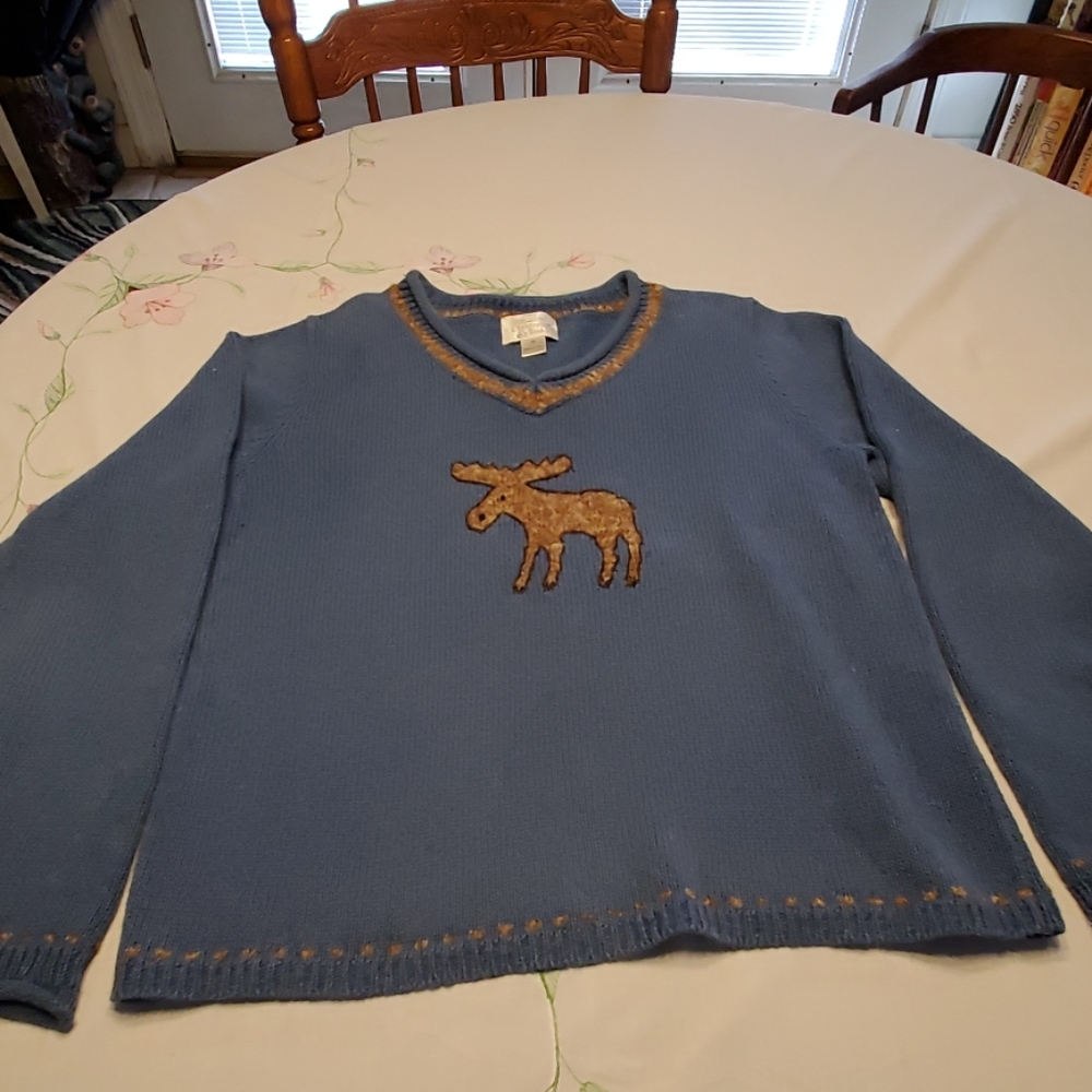 ladies moose sweater